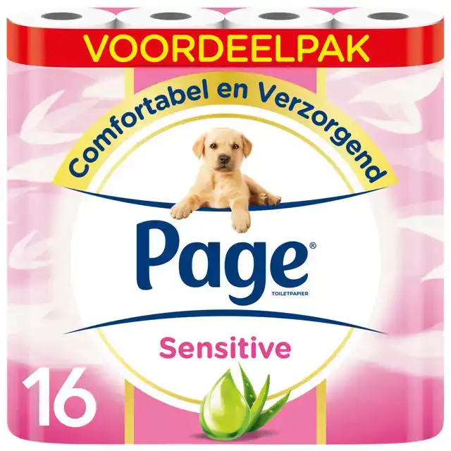 TOILETPAPIER PAGE SENSITIVE ALOE VERA