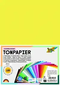 KNUTSELPAPIER FOLIA A4 100VEL 25