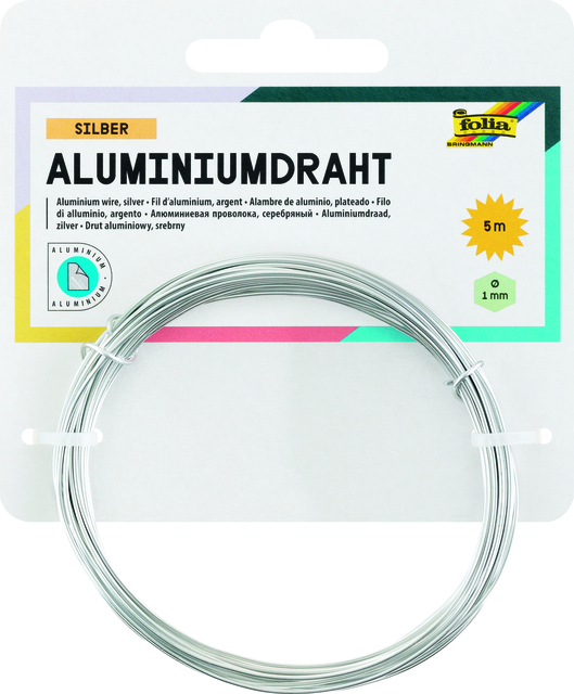 ALUMINIUMDRAAD FOLIA 1MMX5M ZILVER