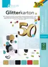 GLITTERKARTON FOLIA 174X245MM 6VEL