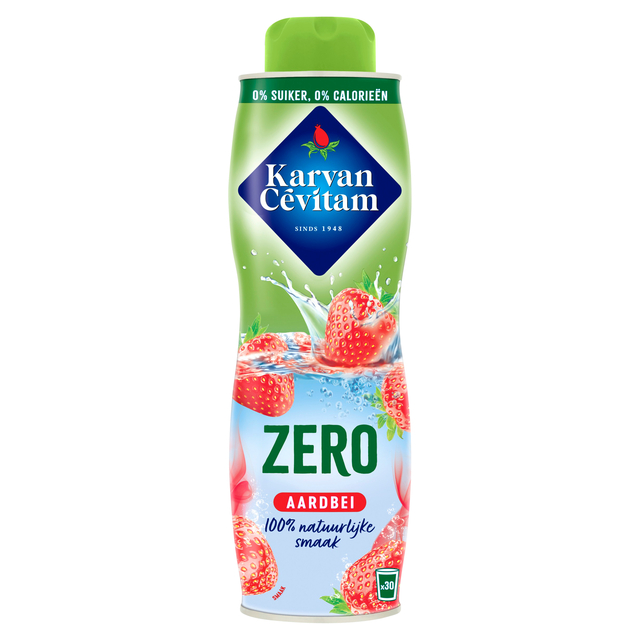 SIROOP KARVAN CEVITAM AARDBEI 0 SUIKER