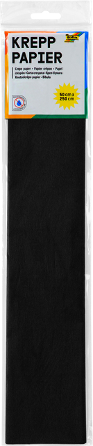 CRÃªPEPAPIER FOLIA 250X50CM NR199 ZWART