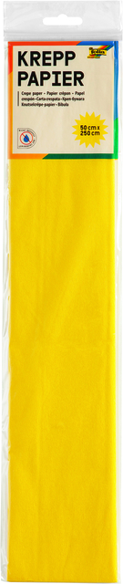 CRÃªPEPAPIER FOLIA 250X50CM NR106 GEEL