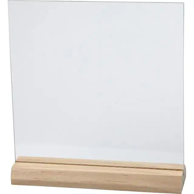 GLASPLAAT CREA COM 15.5CMX15.5CM HOUTEN