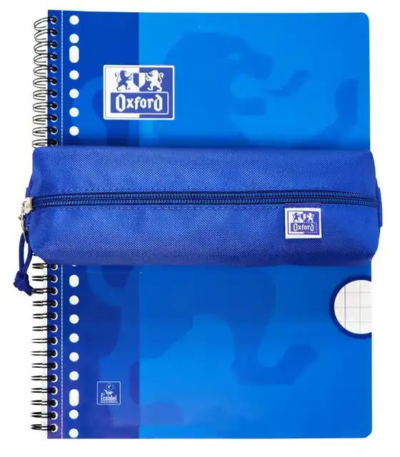 PENNENETUI OXFORD RECHTHOEK BLAUW