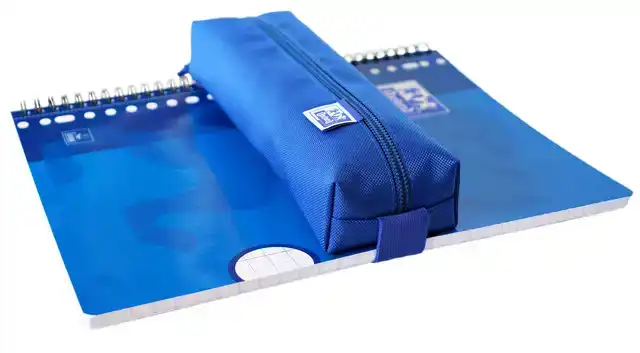 PENNENETUI OXFORD RECHTHOEK BLAUW