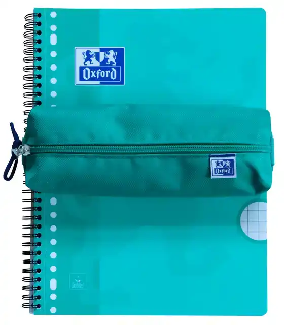 PENNENETUI OXFORD RECHTHOEK TURQUOISE