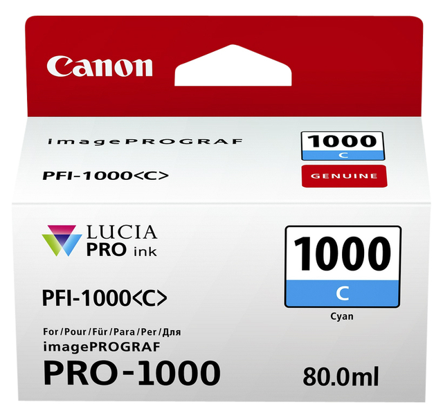 INKTCARTRIDGE CANON PFI-1000 BLAUW