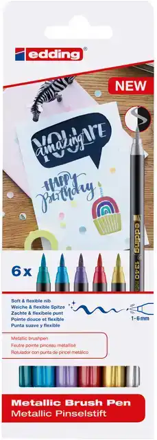 BRUSHPEN EDDING 1340 METALLIC ASS