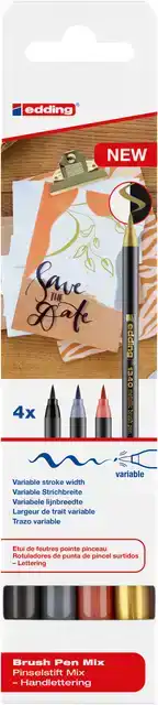 BRUSHPEN EDDING 1340 LETTERINGSET