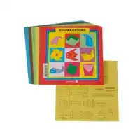 VOUWKARTON PAPURYS VIERKANT 20X20CM