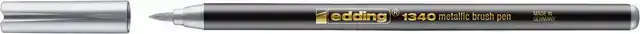 BRUSHPEN EDDING 1340 METALLIC ZILVER