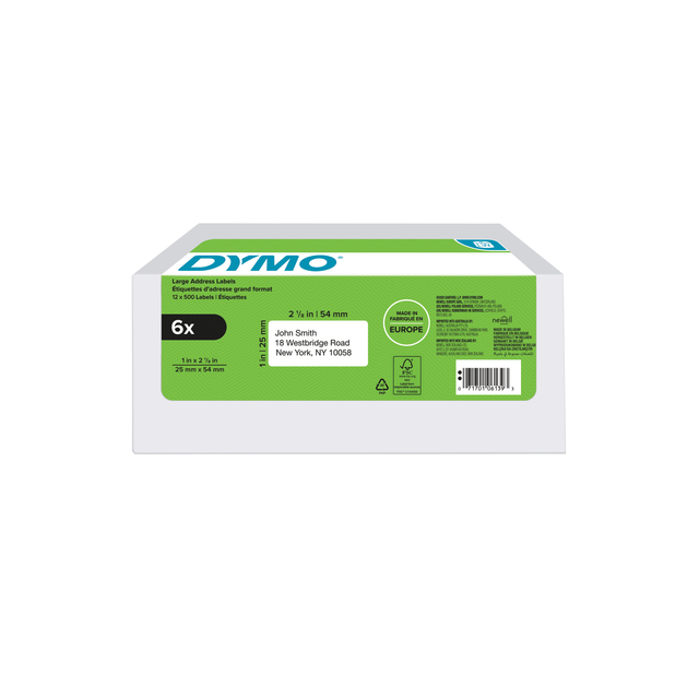 ETIKET DYMO LABELWRITER ADRESSERING
