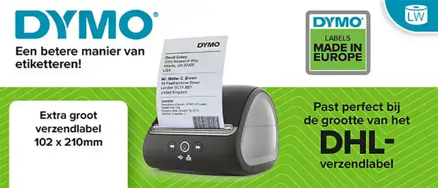 ETIKET DYMO LABELWRITER 5XL VERZEND