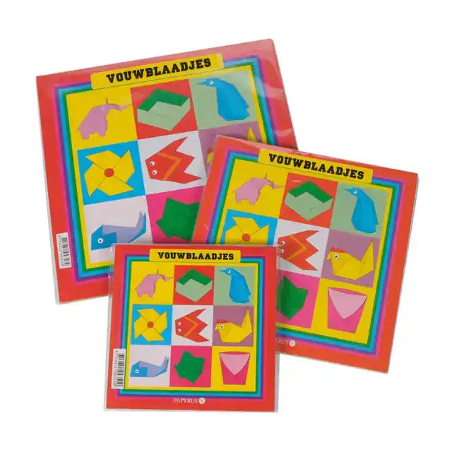 VOUWBLAADJES PAPURYS VIERKANT 12X12CM