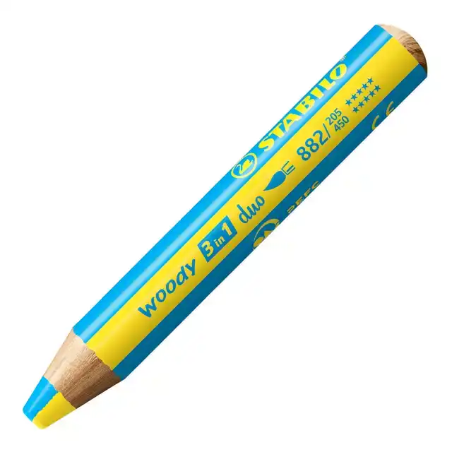 KLEURPOTLOOD STABILO 882 WOODY 3 IN 1