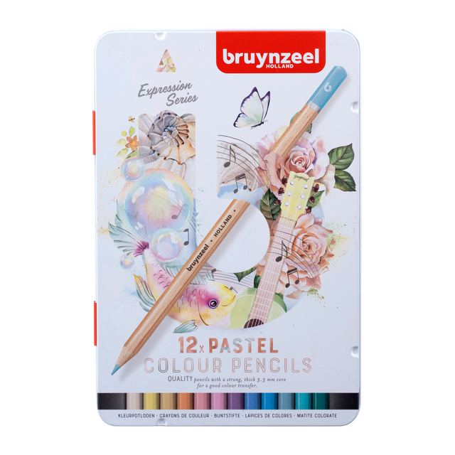 KLEURPOTLOOD BRUYNZEEL 12 STUKS PASTEL