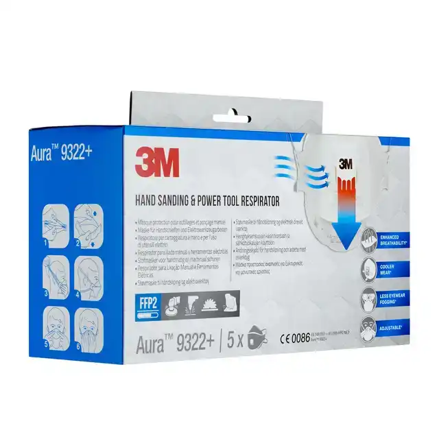 STOFMASKER 3M 8822 FFP2 MET VENTIEL 5ST