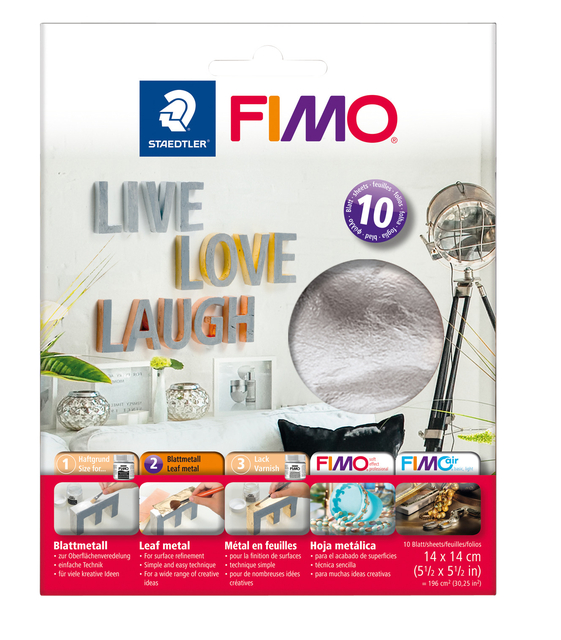BLADMETAAL FIMO STAEDTLER ZILVER 10 VEL