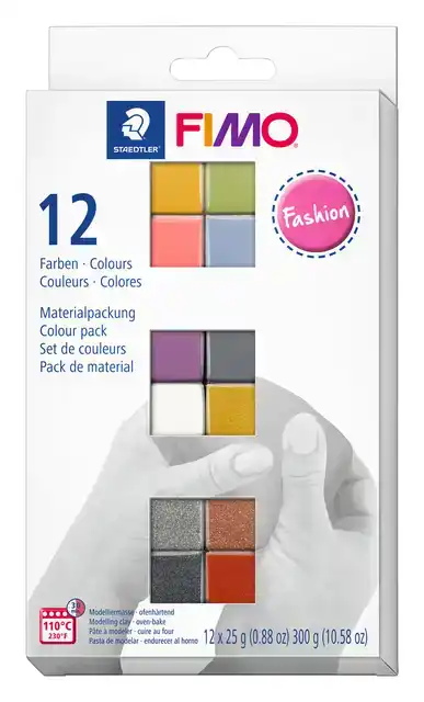 KLEI FIMO STAEDTLER SOFT COLOURPACK 12