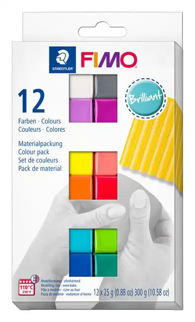 KLEI FIMO STAEDTLER SOFT COLOURPACK 12