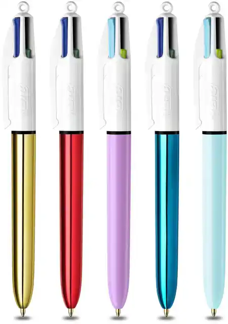BALPEN BIC 4KLEUREN MY BIC IN BLIK M
