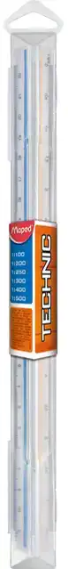 SCHAALSTOK MAPED DRIEHOEKIG 1:100TM500
