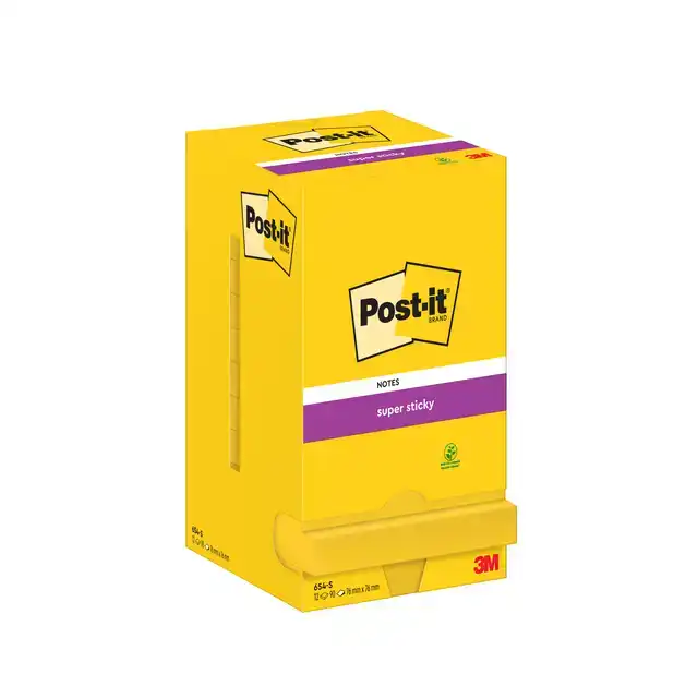 MEMOBLOK POST-IT 654 SUPER STICKY