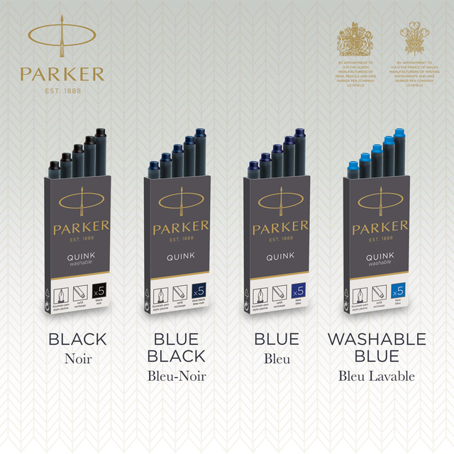 INKTPATROON PARKER QUINK BLAUWZWART