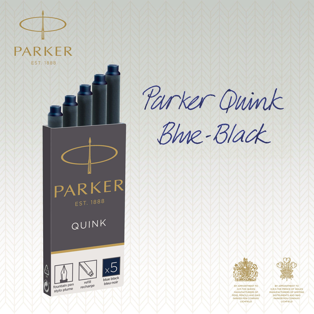 INKTPATROON PARKER QUINK BLAUWZWART