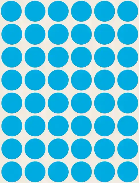 ETIKET AVERY 3375 ROND 18MM BLAUW