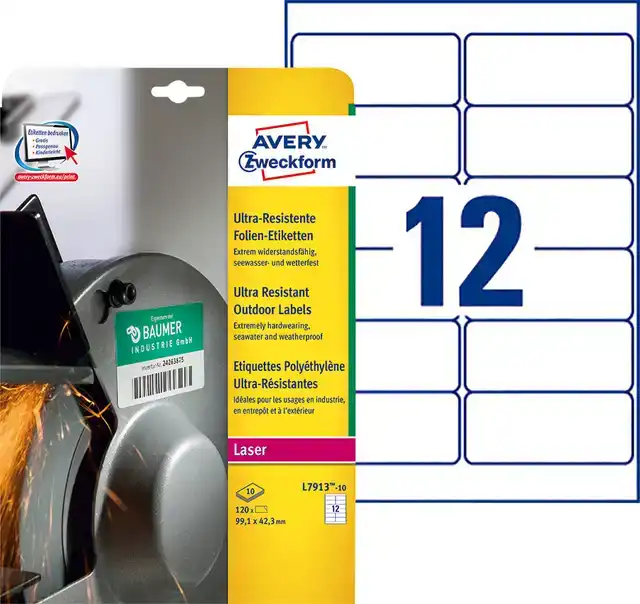 ETIKET AVERY L7913-10 99.1X42.3