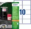 ETIKET AVERY B7173-50 99X57MM POLYESTER