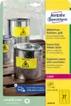 ETIKET AVERY L6105-20 63.5X29.6MM GEEL