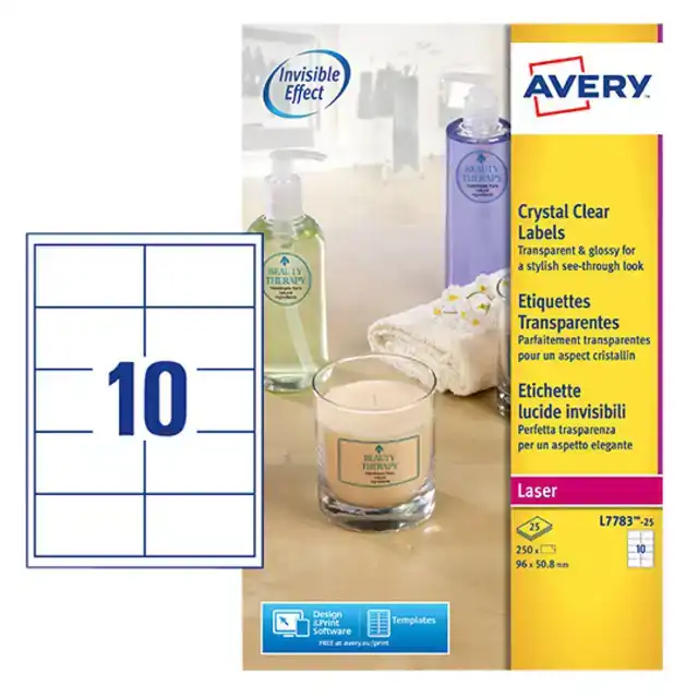 ETIKET AVERY L7783-25 96X50.8MM