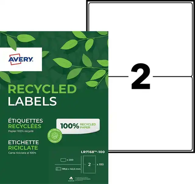 ETIKET AVERY LR7168 199.6X143.5