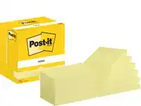 MEMOBLOK POST-IT 655 76X127MM GEEL