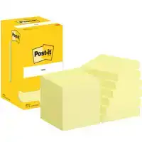 MEMOBLOK POST-IT 654 76X76MM GEEL