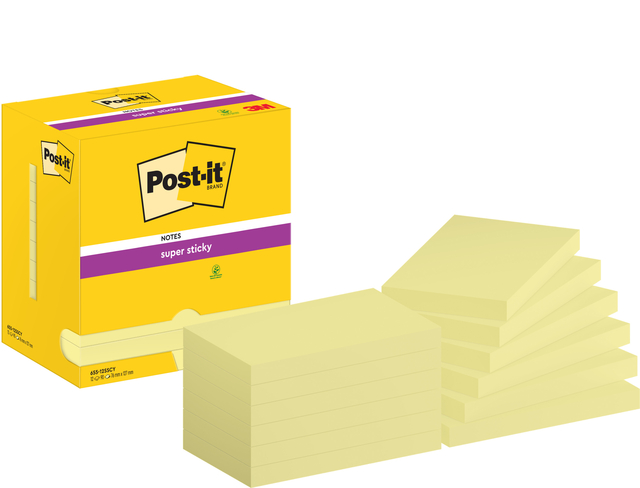 MEMOBLOK POST-IT 655 SUPER STICKY