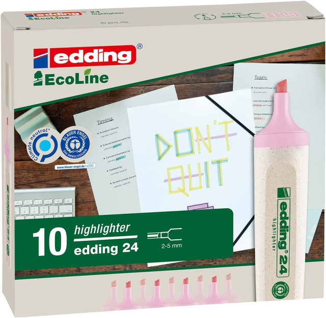 MARKEERSTIFT EDDING 24 ECO 2-5MM PASTEL