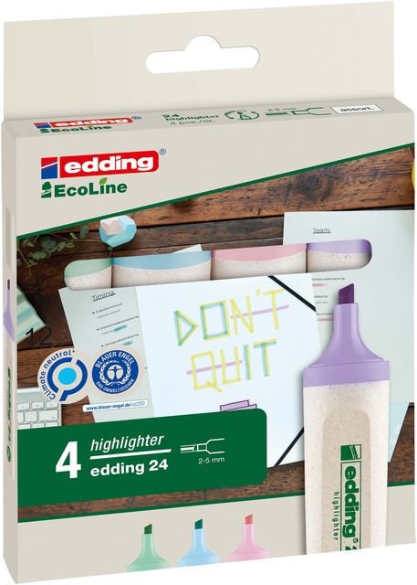 MARKEERSTIFT EDDING 24 ECO 2-5MM PASTEL