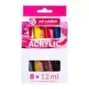 ACRYLVERF TAC 12ML SET 8 KLEUREN