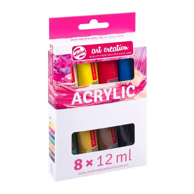 ACRYLVERF TAC 12ML SET 8 KLEUREN