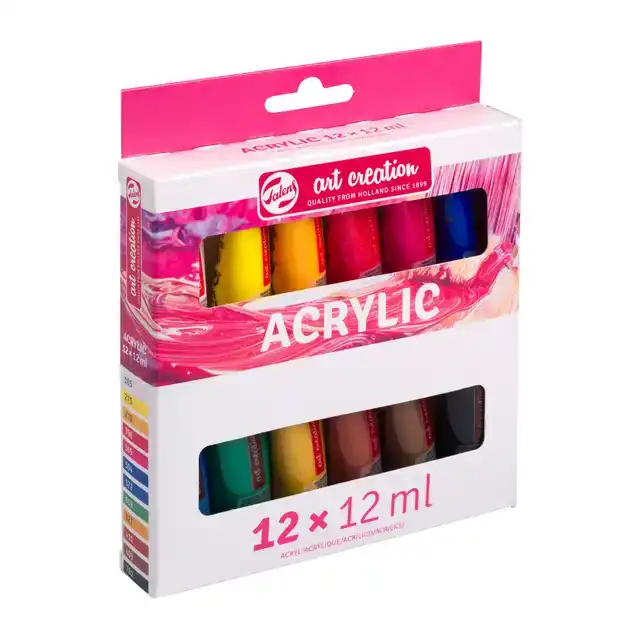 ACRYLVERF TAC 12ML SET 12 KLEUREN