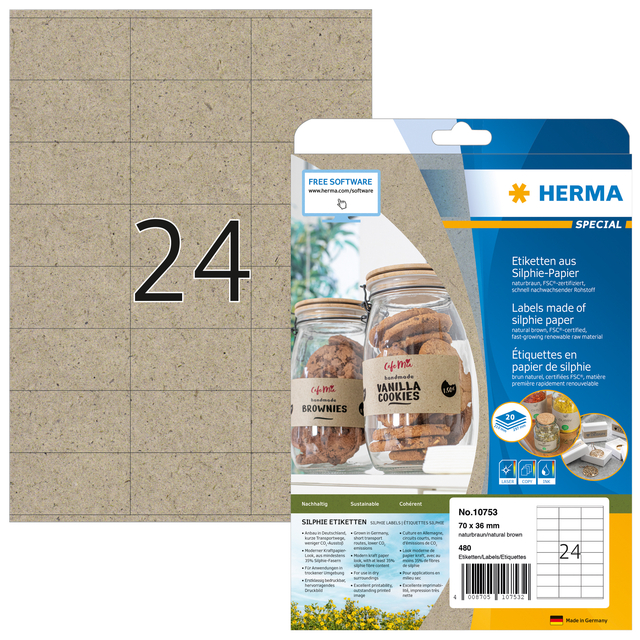 ETIKET HERMA 10753 70X36MM SILPHIE BR