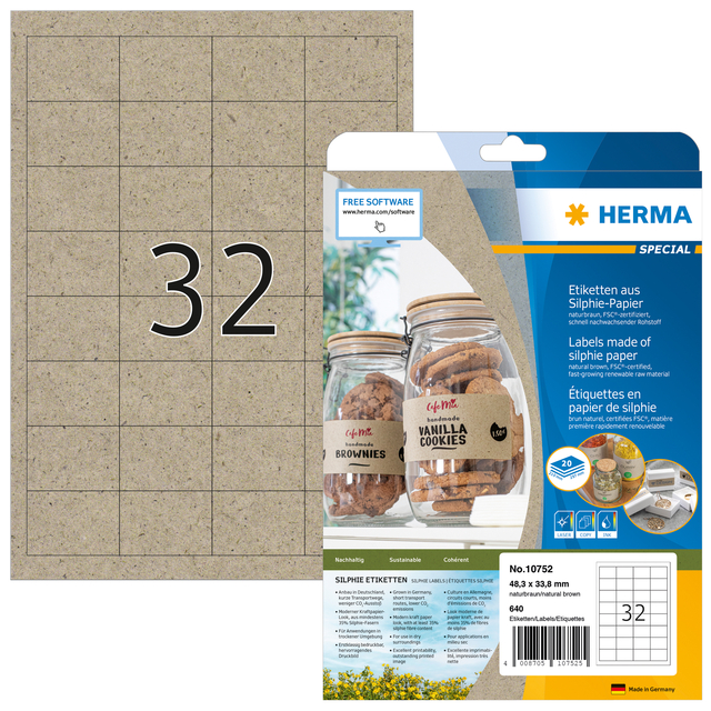 ETIKET HERMA 10752 48.3X33.8MM SILPHIE