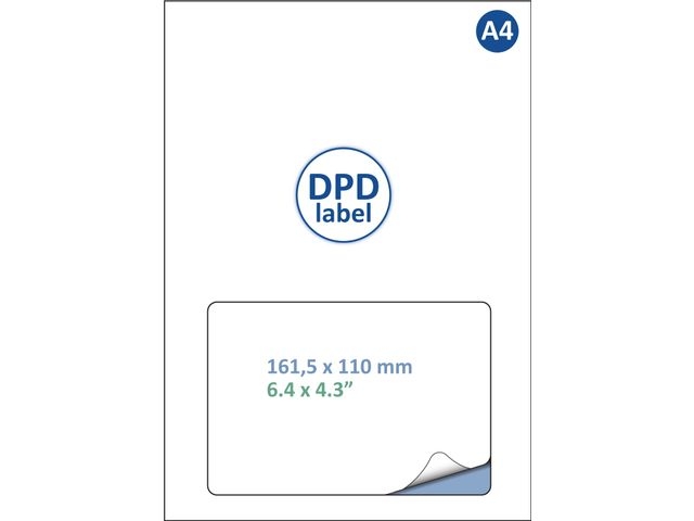 LABEL DPD IEZZY A4 1.000 161.5X100MM