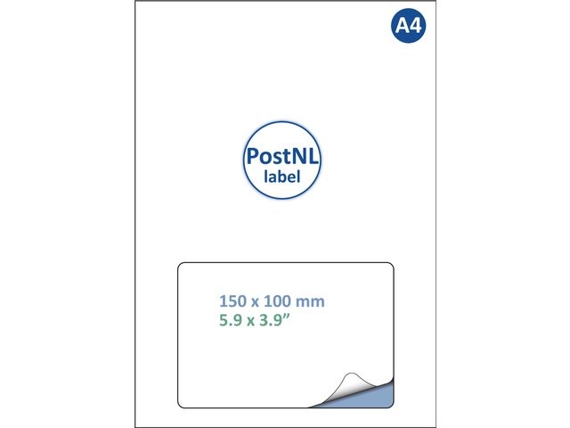 LABEL POSTNL IEZZY A4 1.000 150X100MM