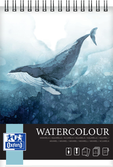 TEKENBLOK OXFORD WATERCOLOUR A4 10 VEL