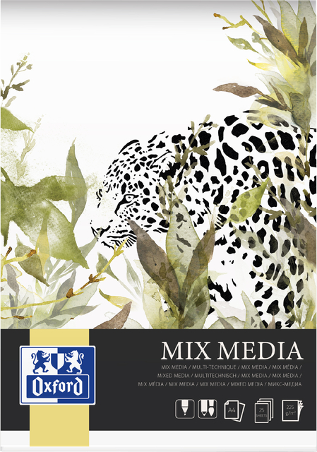 TEKENBLOK OXFORD MIX MEDIA A4 25 VEL